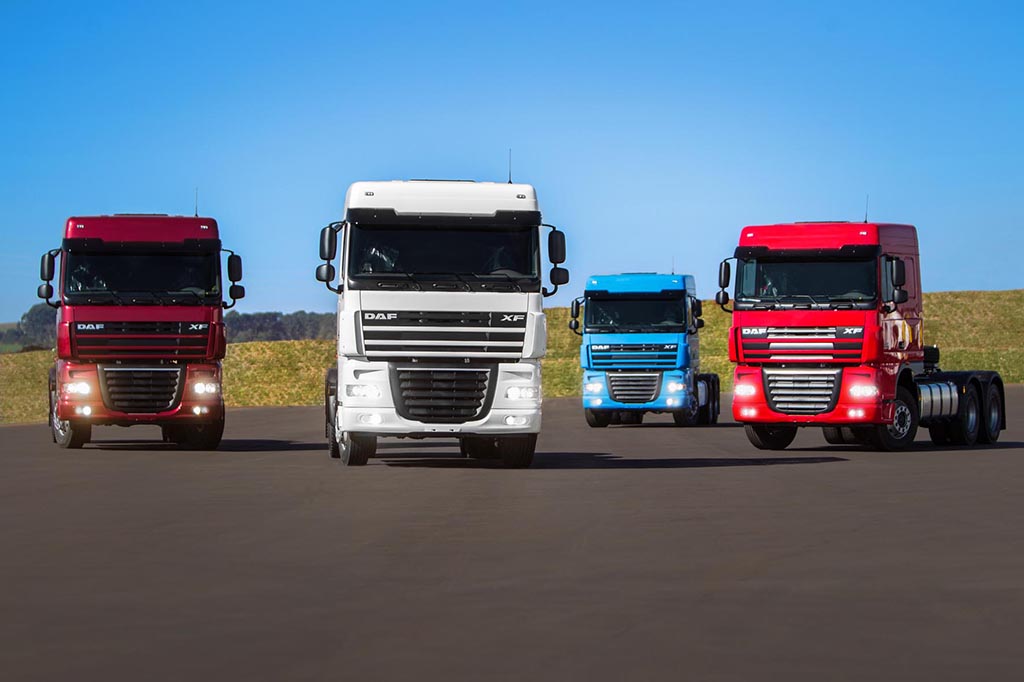 Caminhões DAF XF105 chegam em quatro novas cores