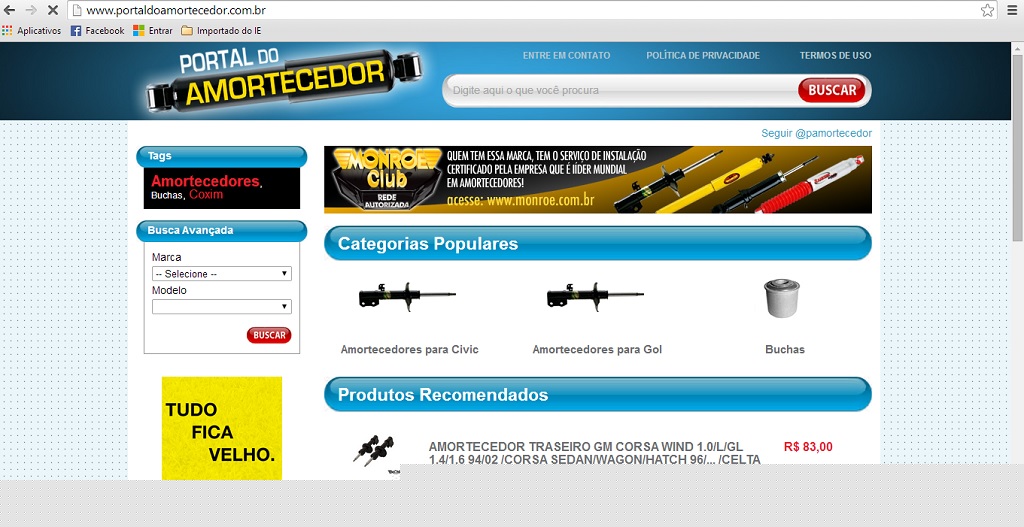 Monroe lança Portal do Amortecedor