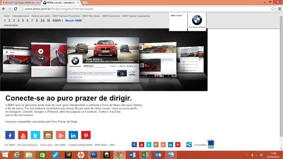 BMW lança site exclusivo para smartphones e tablets
