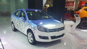 JAC IEV tem propulsão elétrica (IEV – Intelligent Electric Vehicle)