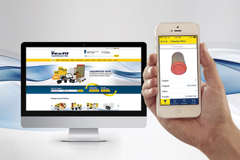 Tecfil apresenta site reformulado e novo aplicativo com catálogo de peças