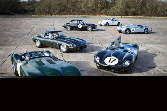 Jaguar promove na Europa prova com os carros históricos da marca