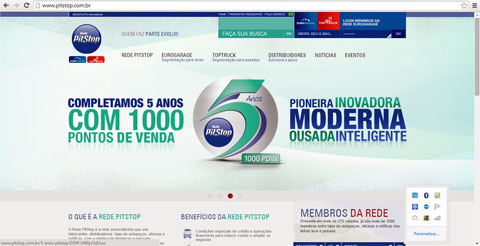 Portal da Rede Pit Stop comemora os 70 mil acessos em 2014