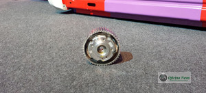 Polia de acionamento do virabrequim tem formato oval