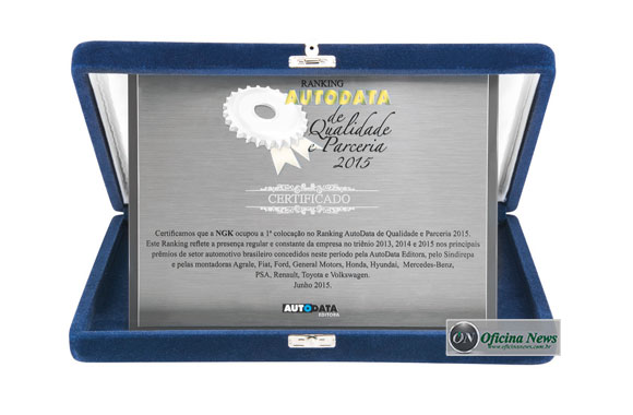NGK é primeiro lugar em qualidade e parceria