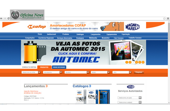 Amortecedores Cofap são disponibilizados para marcas asiáticas