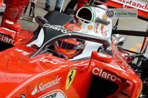 Kimi Raäikkönen testou e gostou do Halo (foto Ferrari)