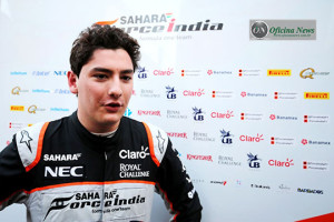 Alfonso Cellis Jr faz seu primeiro treino oficial, sexta-feira, no circuito de Sakhir (Foto Sahara Force India)