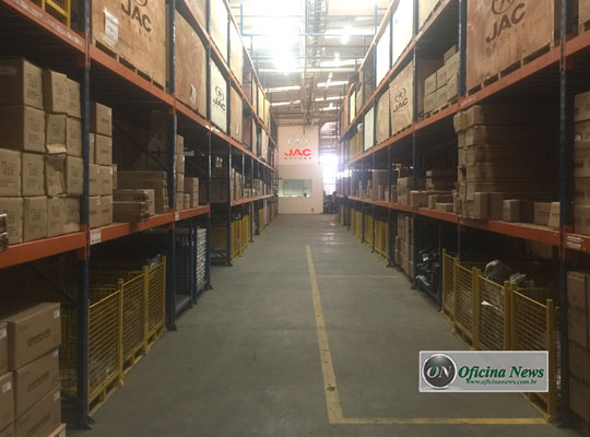 Jac Motors registra 1 milhão de peças distribuídas para concessionárias