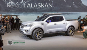 Picape Renault Alaskan, aqui, início de 2017. (Divulgação)