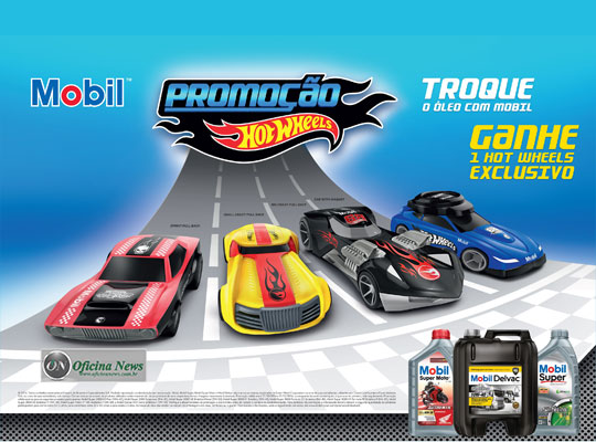 Promoção Mobil Hot Wheels oferece carrinhos na troca de óleo