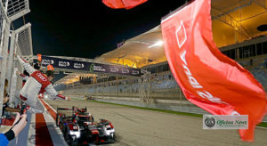 Audi encerrou seu ciclo no WEC com dobradinha na 6 Horas do Bahrein; di Grassi recebeu a bandeirada (Foto Audi)