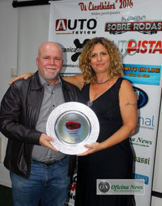 Carlos Eugênio (Fiat) e Carol Vilanova 