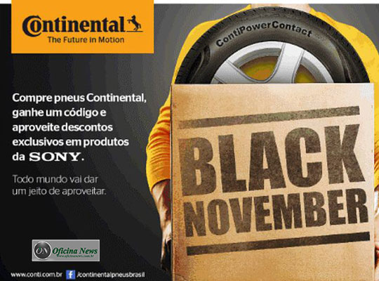 Continental Pneus e Sony lançam promoção em novembro