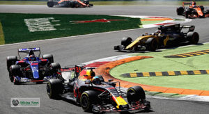 Disputa rara na F-1: quatro equipes, dois fabricantes de motores e vários pilotos (Red Bull)