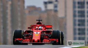 Vettel andou forte até ser abalroado por Verstappen. Terminou em oitavo lugar, mas ainda lidera (Ferrari)