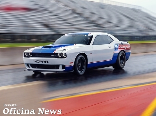 The 2020 Mopar Dodge Challenger Drag Pak, unveiled at the 2019 S