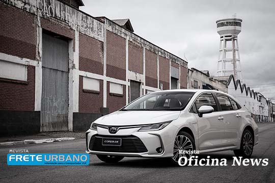 oficina news frete urbano toyota corolla hibrido
