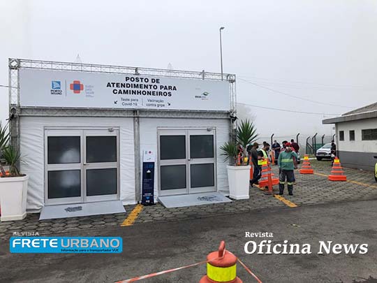EcoRodovias realiza testes de Covid-19 e vacinas contra gripe em caminhoneiros 