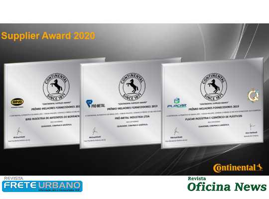 Continental faz a premiação dos seus melhores fornecedores de 2020