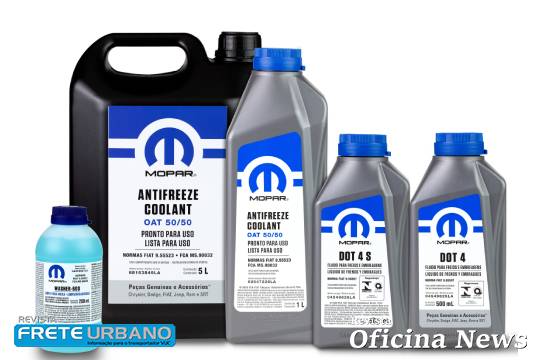 Mopar apresenta novos lubrificantes e fluidos para Fiat e Jeep