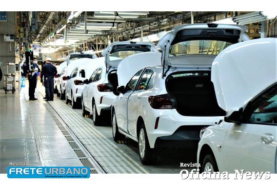 linha de montagem gm